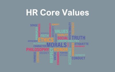 HR Values List. What does your company stand for?
