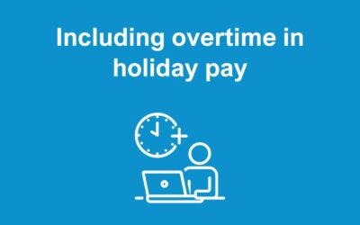 When does overtime have to be included in holiday pay?