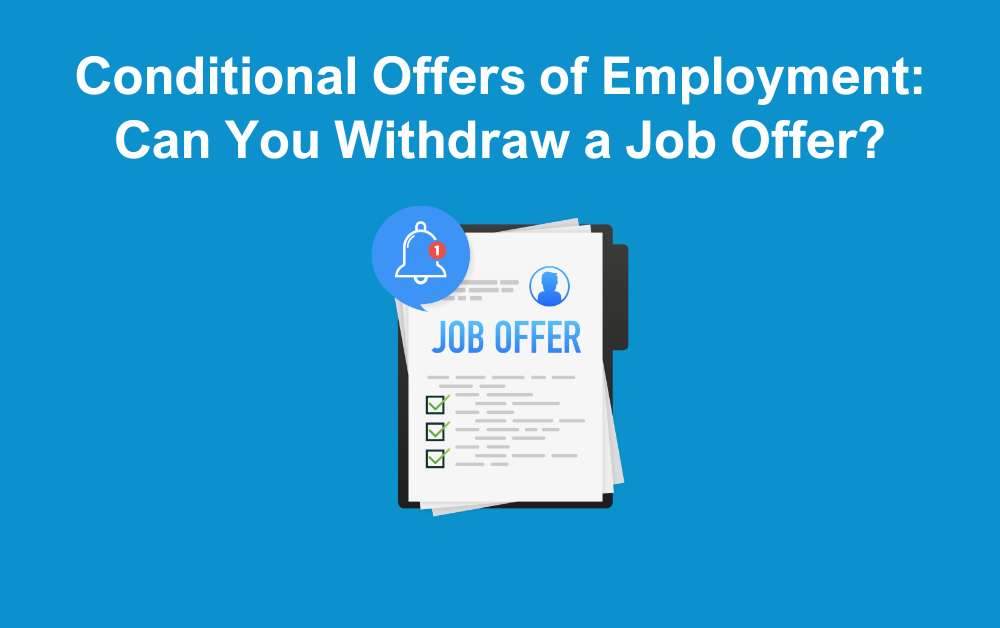 conditional offer of employment